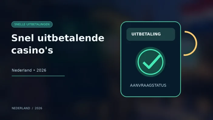 Illustratie van een snelle online casino-uitbetaling in Nederland